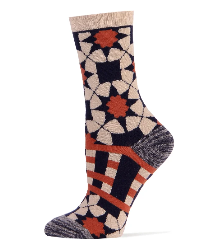 Women's ribbed knee - high socks for a classic lookThe Zodiac