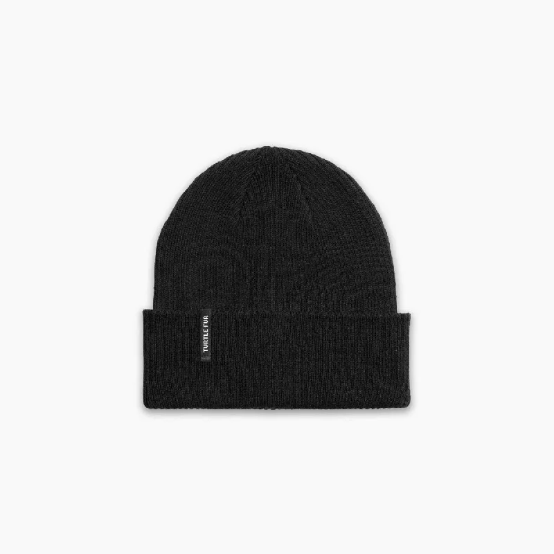 Women's nylon - reinforced socks for durabilityPolylana Chairith Cuff Beanie - Black Women's nylon - reinforced socks for durabilityPolylana Chairith Cuff Beanie - Black