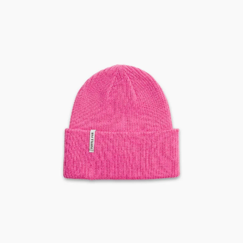 Women's crew socks with a polka - dot printPolylana Chairith Cuff Beanie - Pink