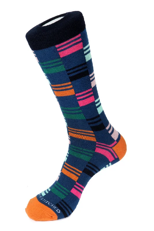 Women's sheer over - the - knee socks for a sexy appealStepped Box Sock