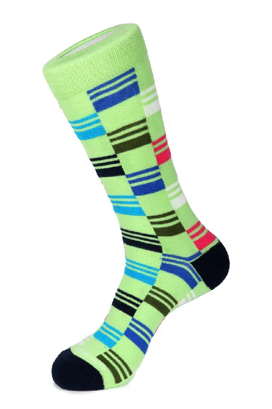 Women's argyle - patterned thigh - high socksStepped Box Sock
