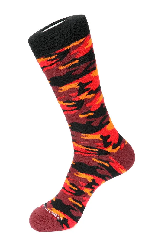 Women's cushioned sole socks for shock absorptionCamo Sock