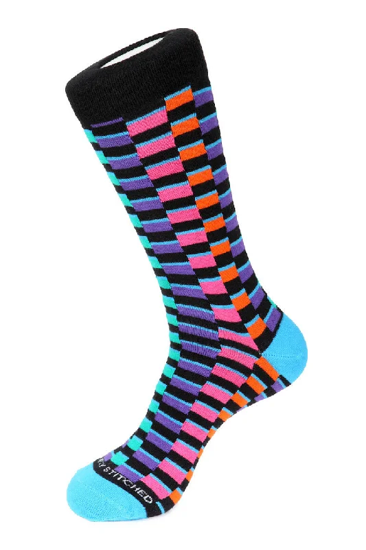 Women's hypoallergenic socks for sensitive skinJigsaw Box Sock