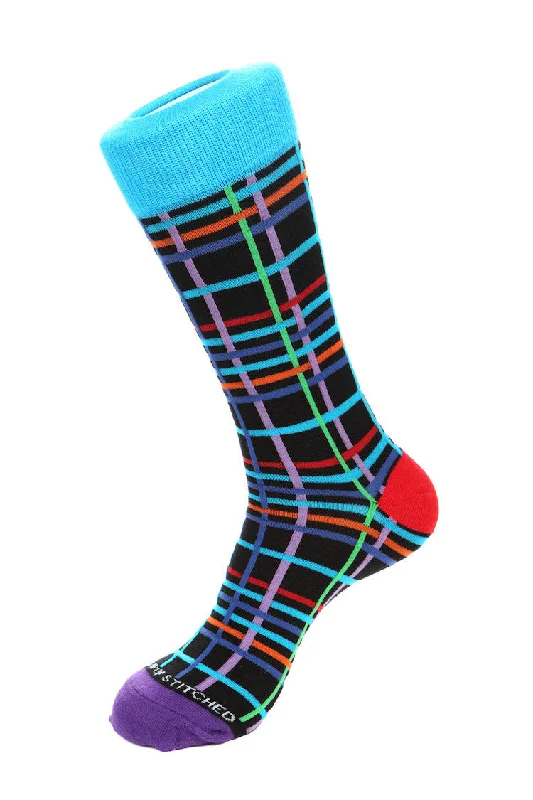 Women's microfiber socks for a lightweight optionPlaid Sock