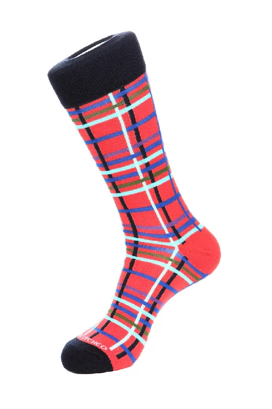 Women's bamboo fiber socks for eco - friendlinessPlaid Sock