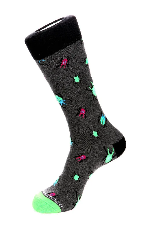 Women's no - show socks with a floral motifBugs Sock