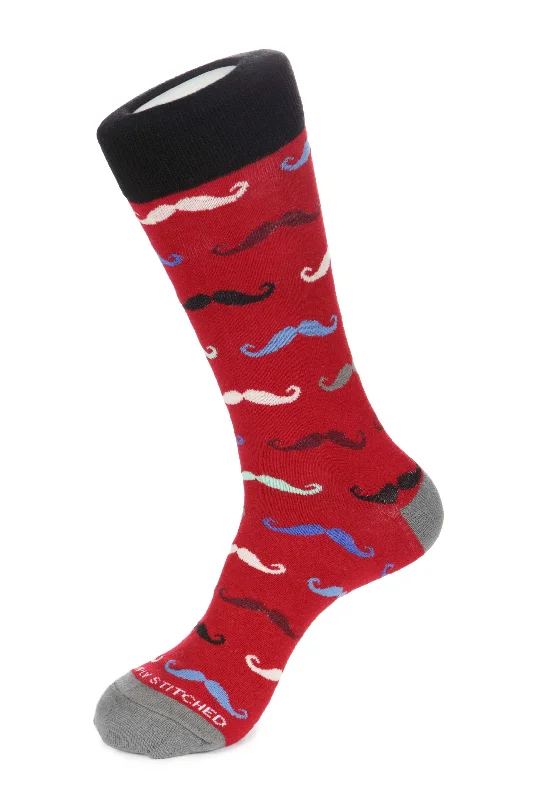 Women's compression socks for improved circulationMustache Sock