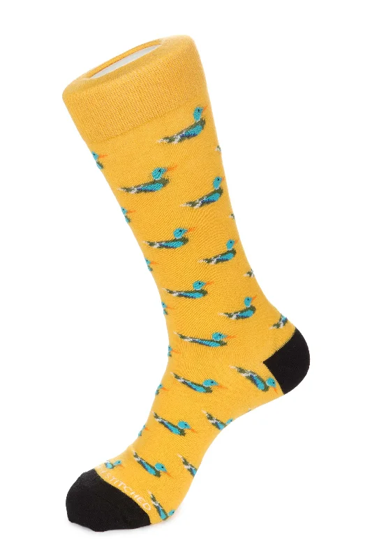 Women's satin - trimmed socks for a touch of eleganceMallard Sock