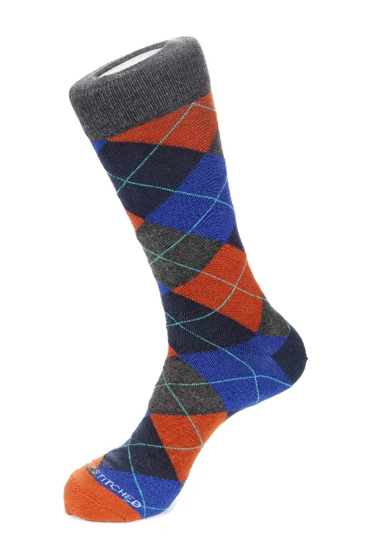 Women's ribbed knee - high socks for a classic lookArgyle Sock