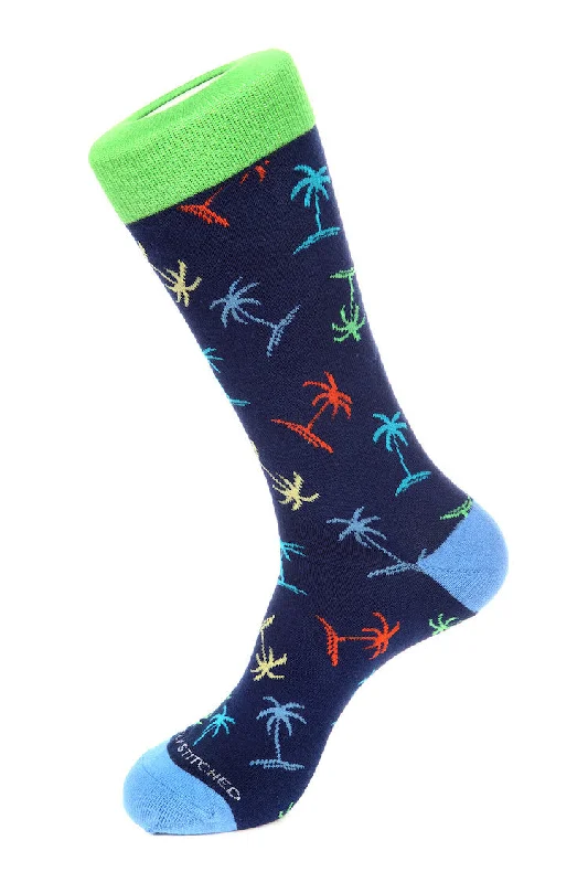 Women's hypoallergenic socks for sensitive skinPalm Trees Sock