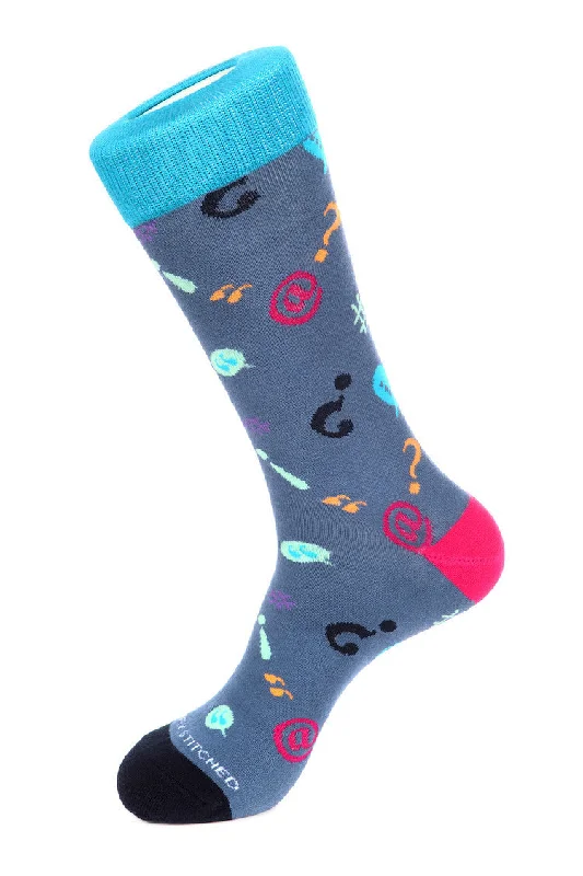 Women's satin - trimmed socks for a touch of eleganceSocial Ditsy Sock