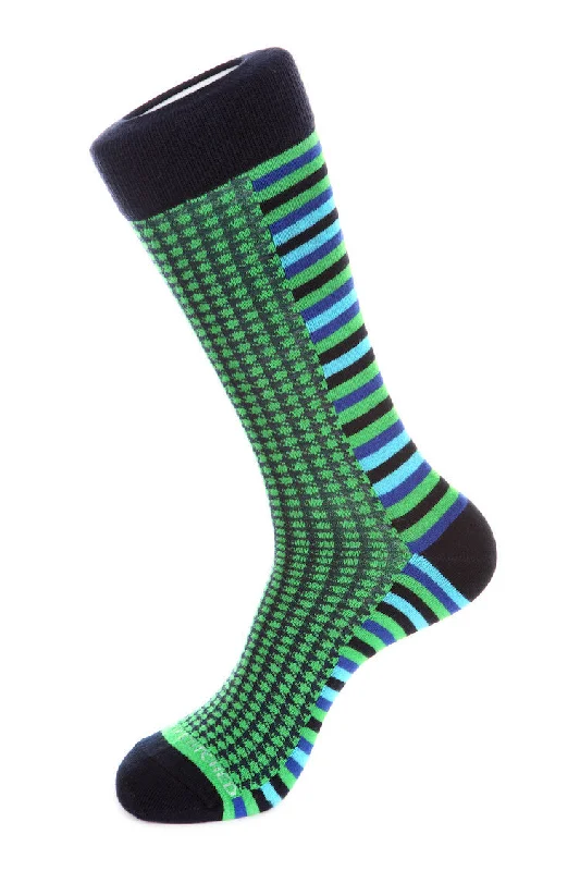Women's satin - trimmed socks for a touch of eleganceMixed Herringbone Sock