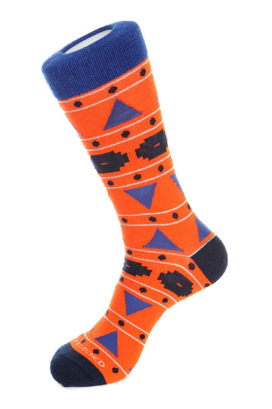 Women's cable - knit ankle socks for a cozy styleMixed Triangle Sock