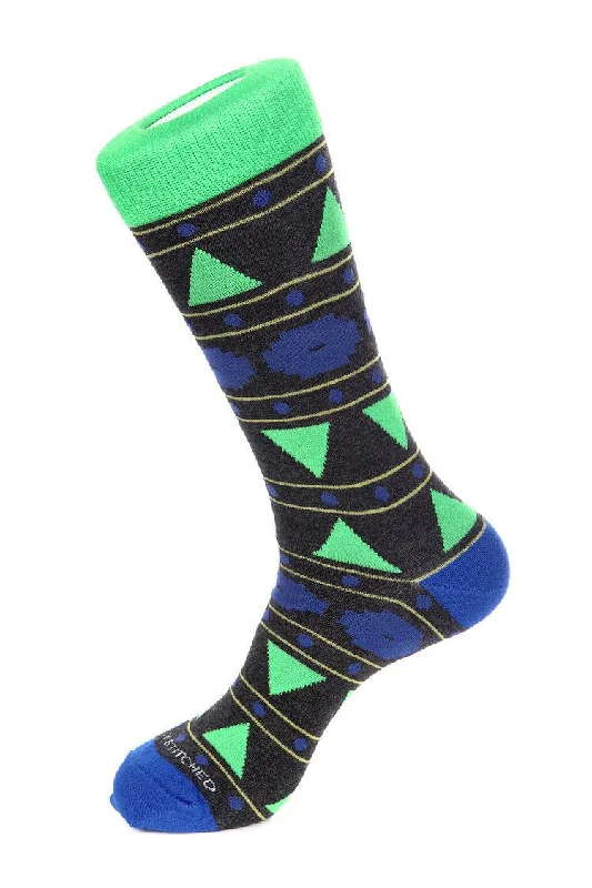 Dark Heather Grey Green Blue