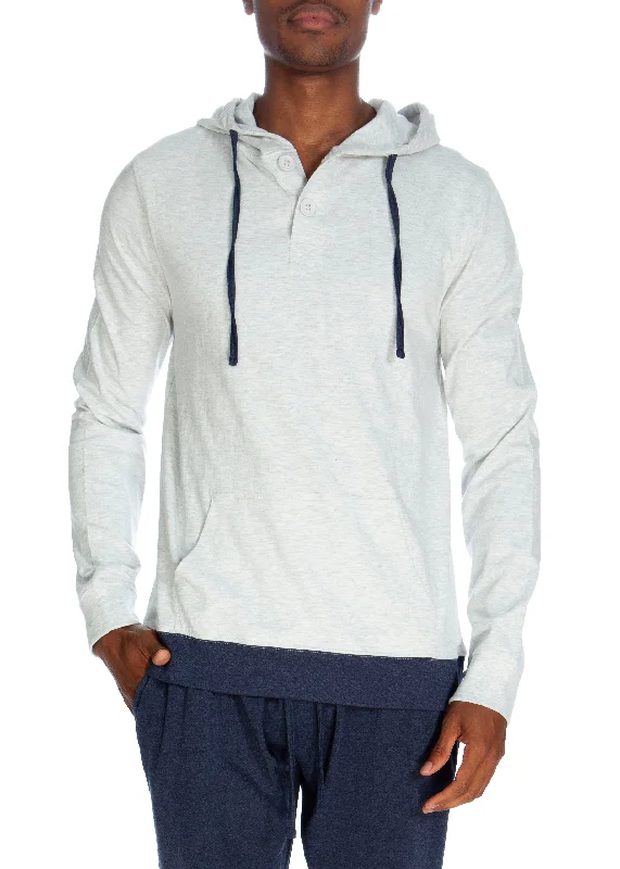 Women's spandex - infused socks for stretchHenley Hoodie With Contrasted Cuff