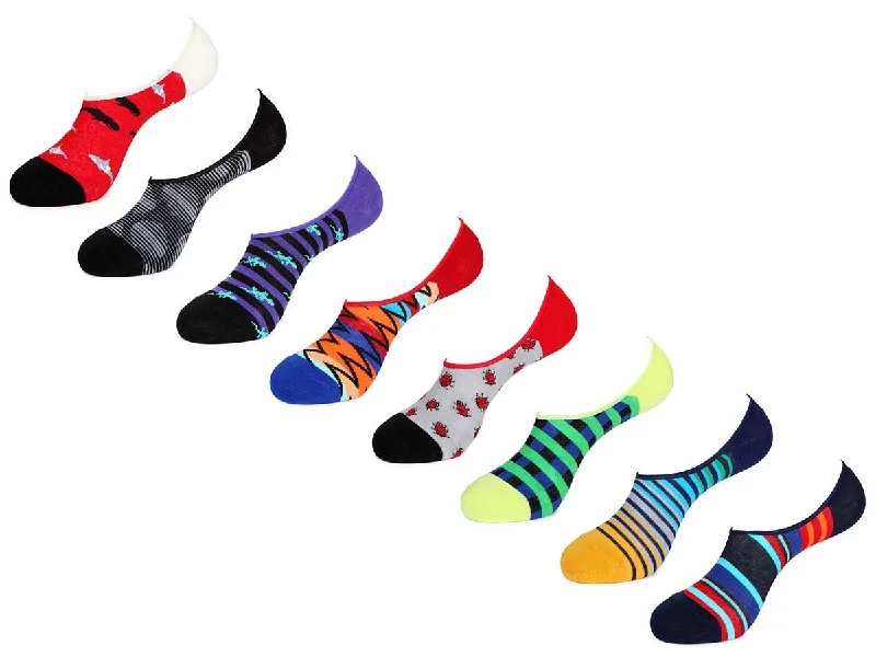 Women's no - show socks with a floral motifNo Show Value Pack