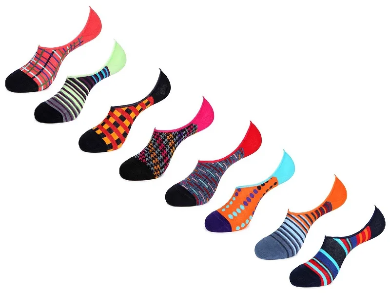 Women's crew socks with a polka - dot printNo Show Value Pack