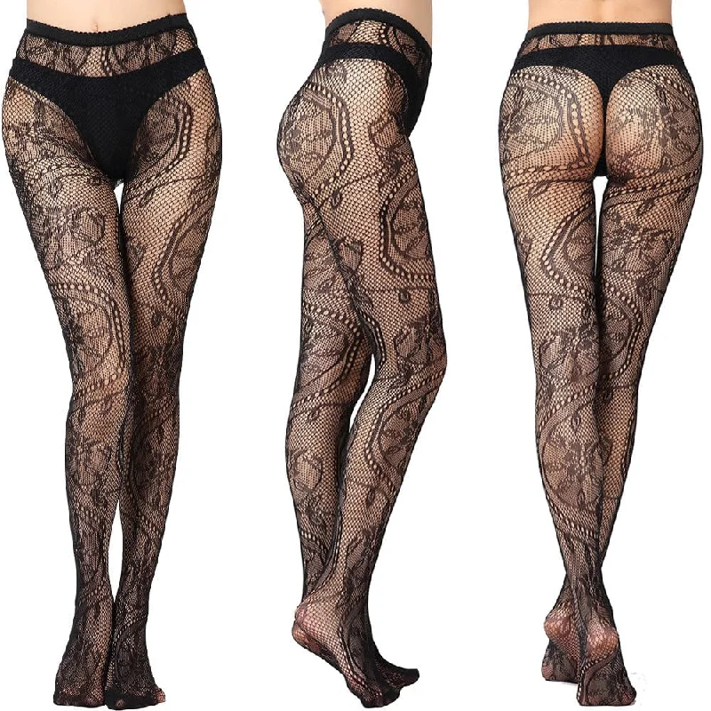 Women's cable - knit ankle socks for a cozy styleWomen's Gothic Lace Pantyhose Stockings Women's cable - knit ankle socks for a cozy styleWomen's Gothic Lace Pantyhose Stockings