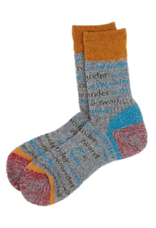 Women's quick - dry socks for water activitiesAnd Wander Wool Socks - Light Grey