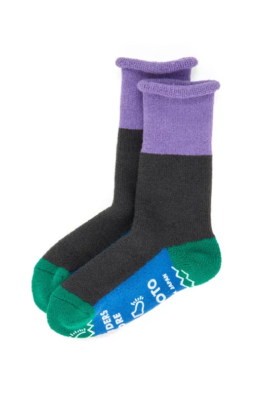Women's microfiber socks for a lightweight optionROTOTO x Outsiders Pile Room Multi Socks - Light Purple / Charcoal Women's microfiber socks for a lightweight optionROTOTO x Outsiders Pile Room Multi Socks - Light Purple / Charcoal