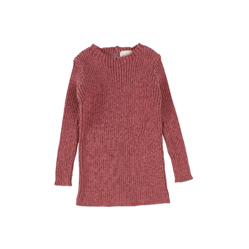 Women's Mesh TightsAnalogie Long Sleeve Knit Sweater  - Mauve AW20