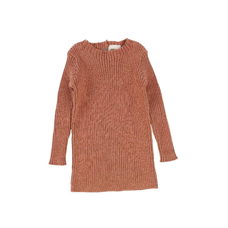 Tights with Cut-Outs for WomenAnalogie Long Sleeve Knit Sweater  - Salmon AW20