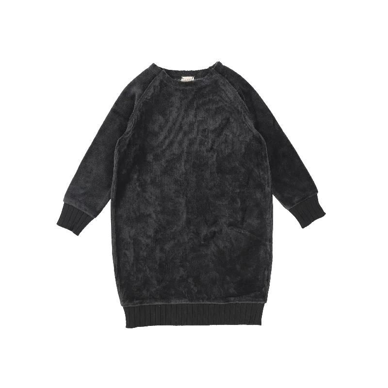 Women's Glitter TightsAnalogie Velour Dress - Grey AW20