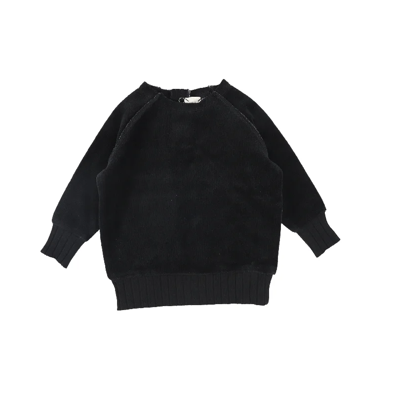 Women's Maternity TightsAnalogie Velour Sweater - Black AW20