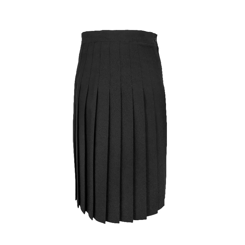 Women's Athletic TightsBetty Z Ladies Sewn Down Skirt - Black Wool SHORTER Lengths