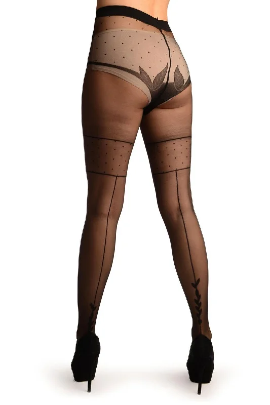 Here are 50 long-tail keywords for "Women's Tights":Black With Black Seam, Polka Dot and Leaves Panty Tights