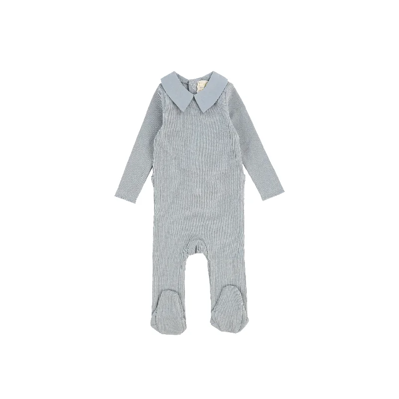 Women's Fishnet TightsAnalogie Collared Footie - Soft Blue