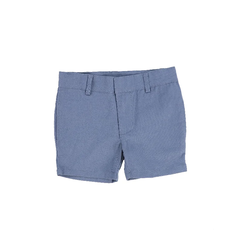 Eco-Friendly Tights for WomenLil Legs Boys Flat Cotton Dress Shorts - Blue