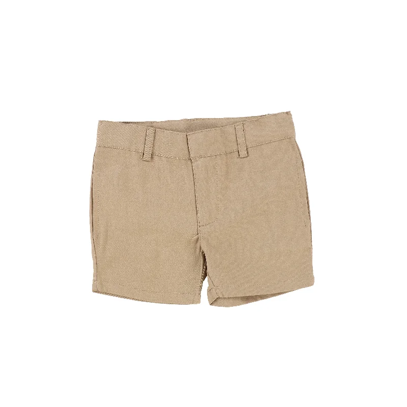Women's Tights with RhinestonesLil Legs Boys Flat Cotton Dress Shorts - Oatmeal