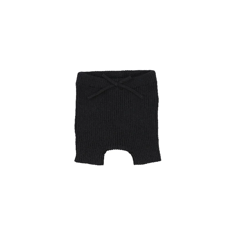 Tights with Floral DesignsAnalogie Knit Shorts - Black