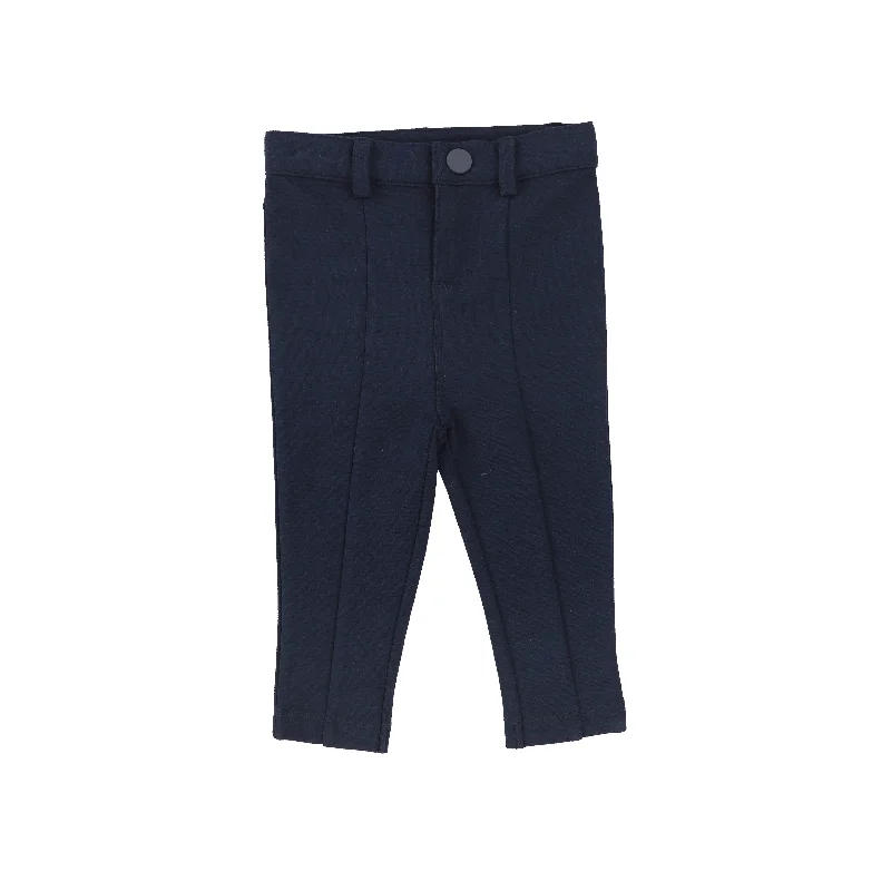 Eco-Friendly Tights for WomenLil Legs Boys Stretch Pants without Leg Seam - Navy