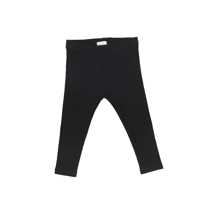 Women's Tights for Evening WearLil Legs Ribbed Leggings - Black