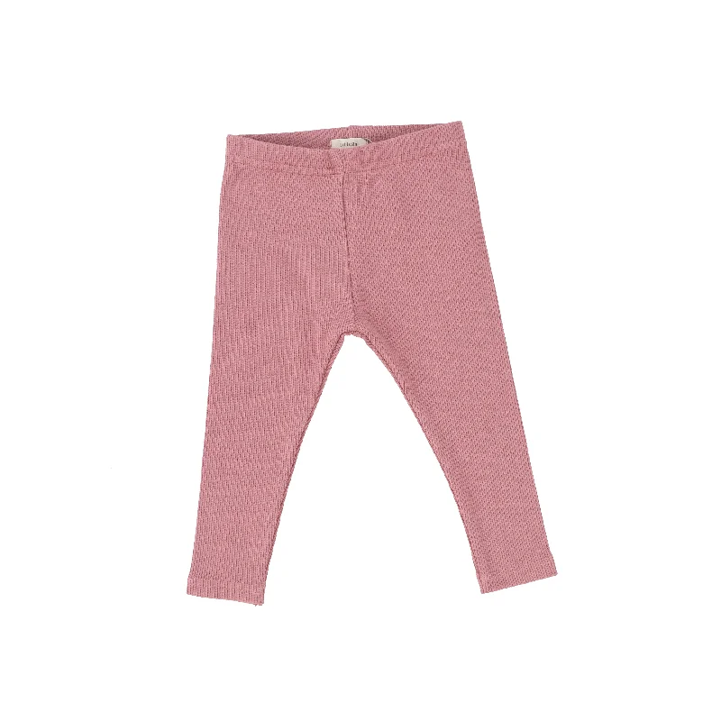 Breathable Tights for WomenLil Legs Ribbed Leggings - Blush