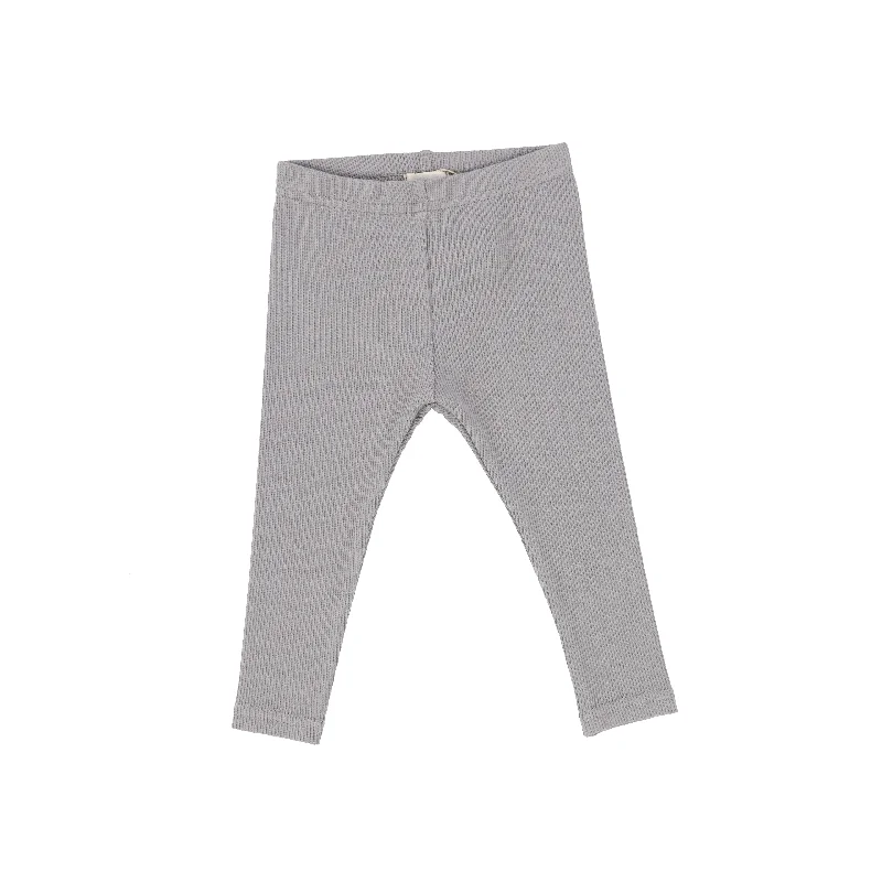 Women's Tights with PatternsLil Legs Ribbed Leggings - Dark Grey
