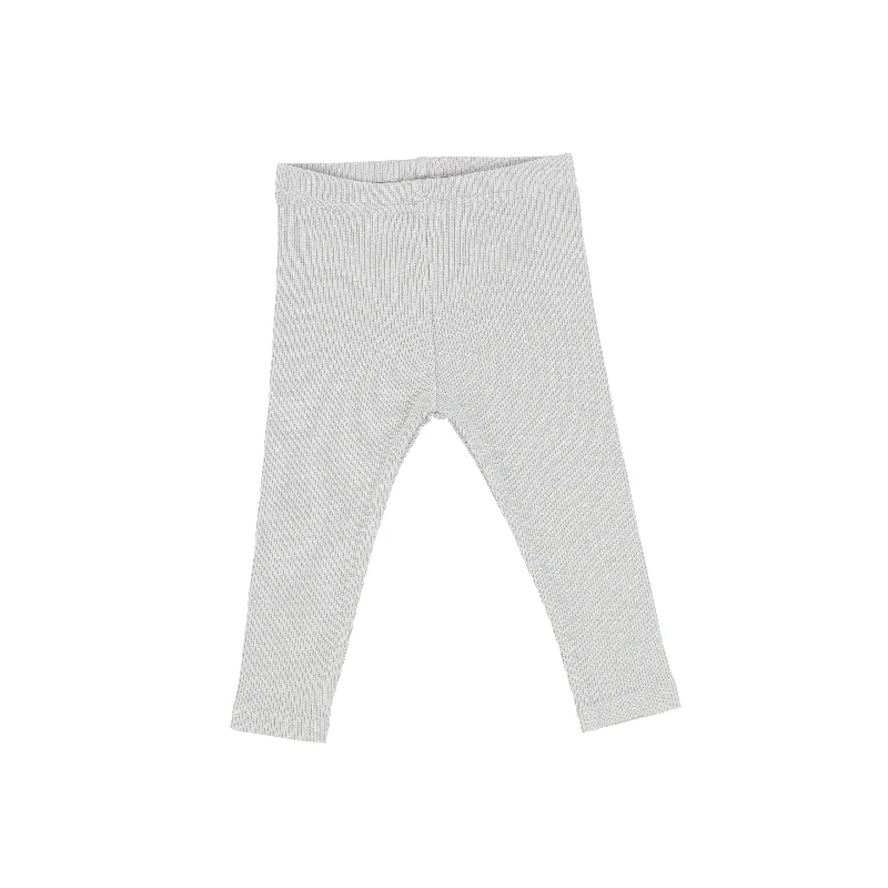 Women's Tights for RunningLil Legs Ribbed Leggings - Light Grey