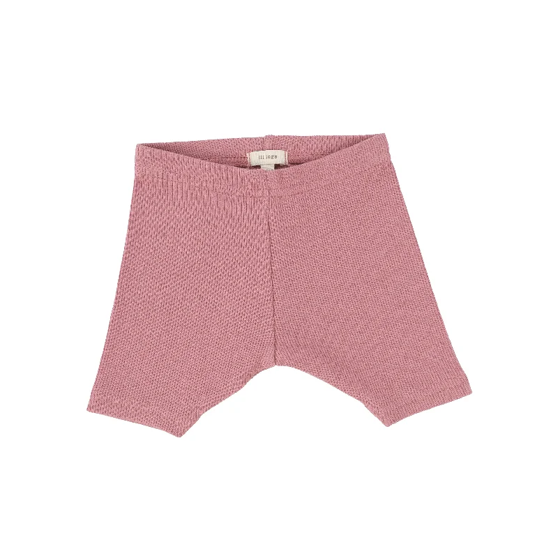 Semi-Opaque Tights for WomenLil Legs Ribbed Shorts - Blush