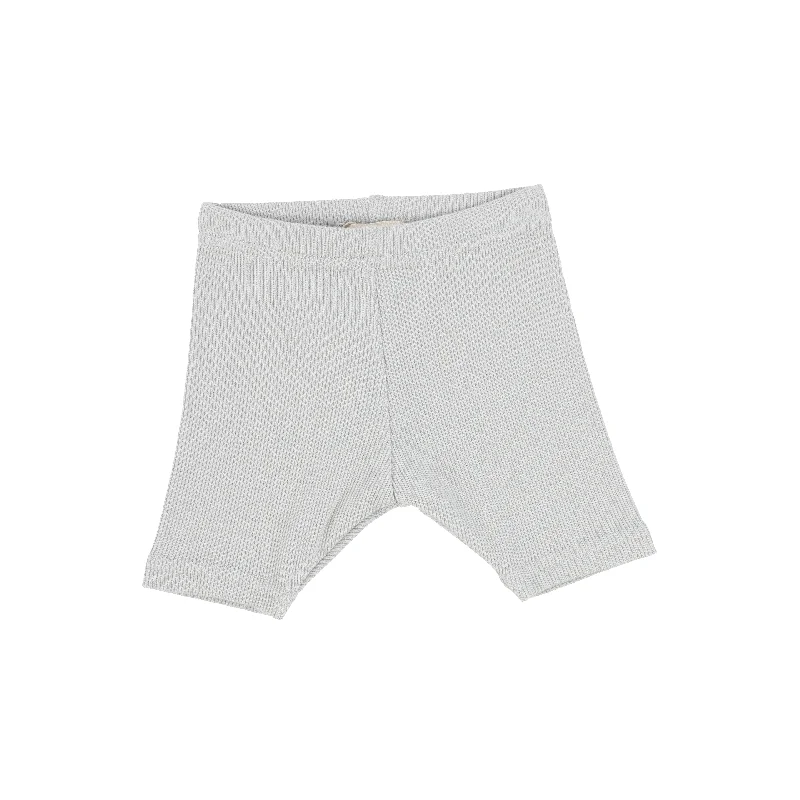 Tartan Tights for WomenLil Legs Ribbed Shorts - Light Grey