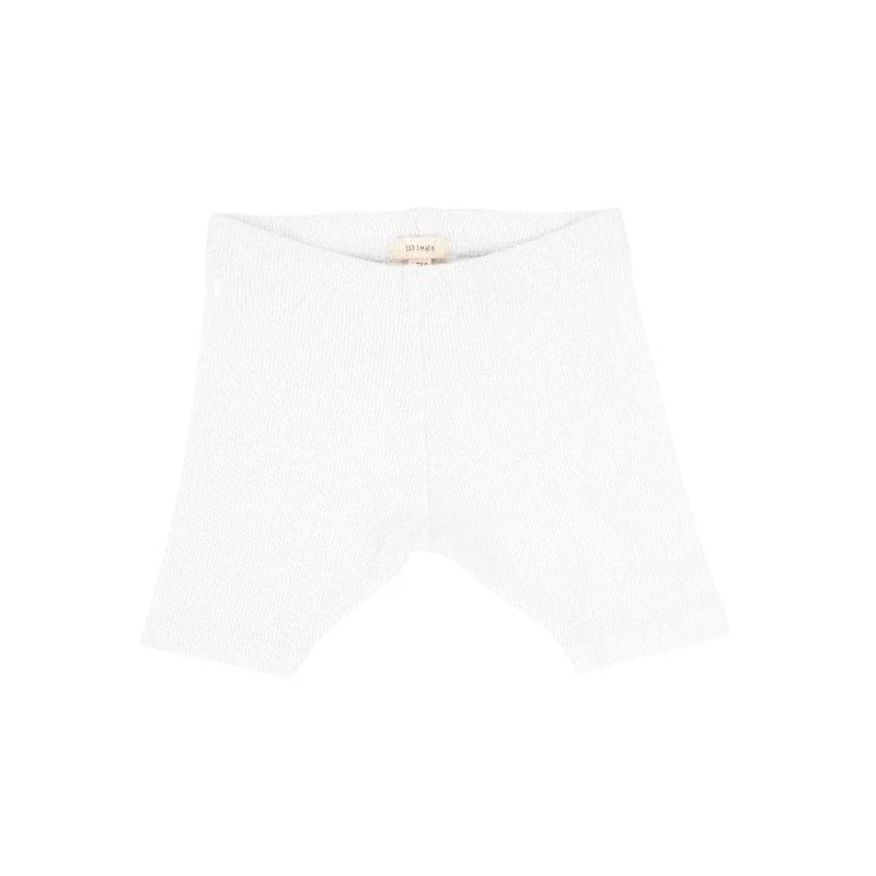 Tights for Dance PerformancesLil Legs Ribbed Shorts - Pure White