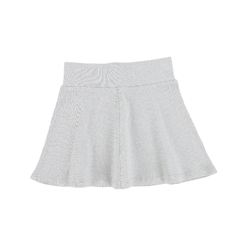 Polka Dot Tights for WomenLil Legs Ribbed Skirt - Light Grey