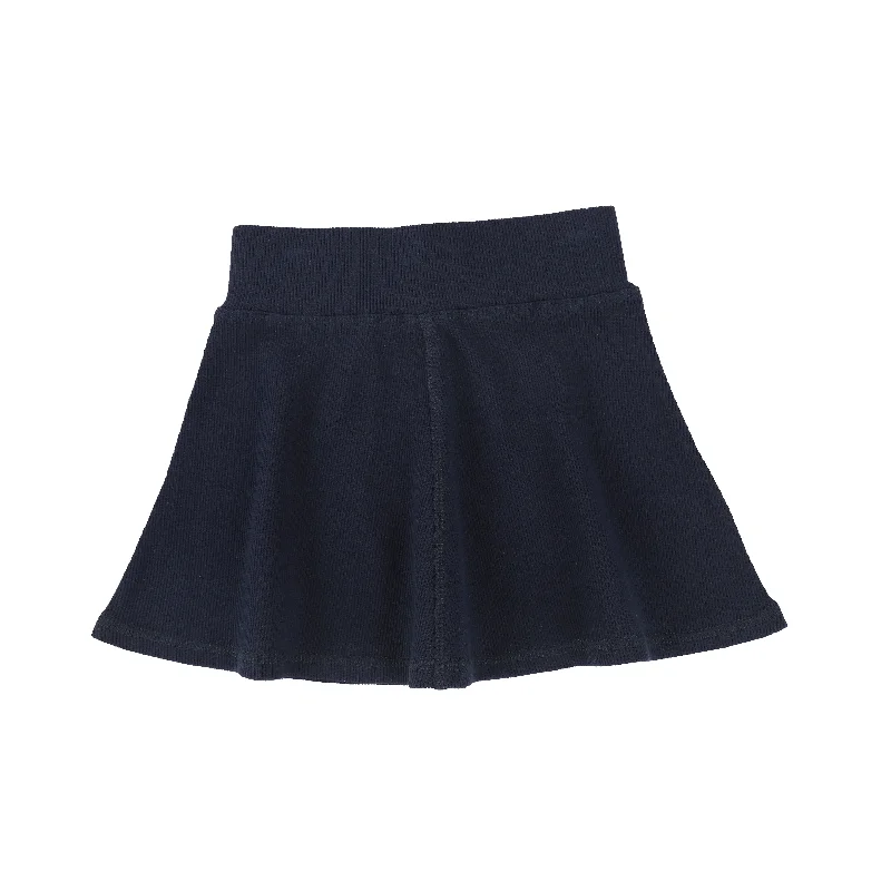 Leopard Print Tights for WomenLil Legs Ribbed Skirt - Navy