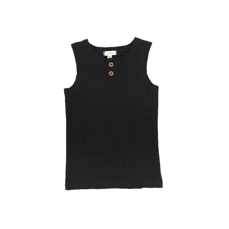 Women's Control Top TightsLil Legs Ribbed Tank - Black