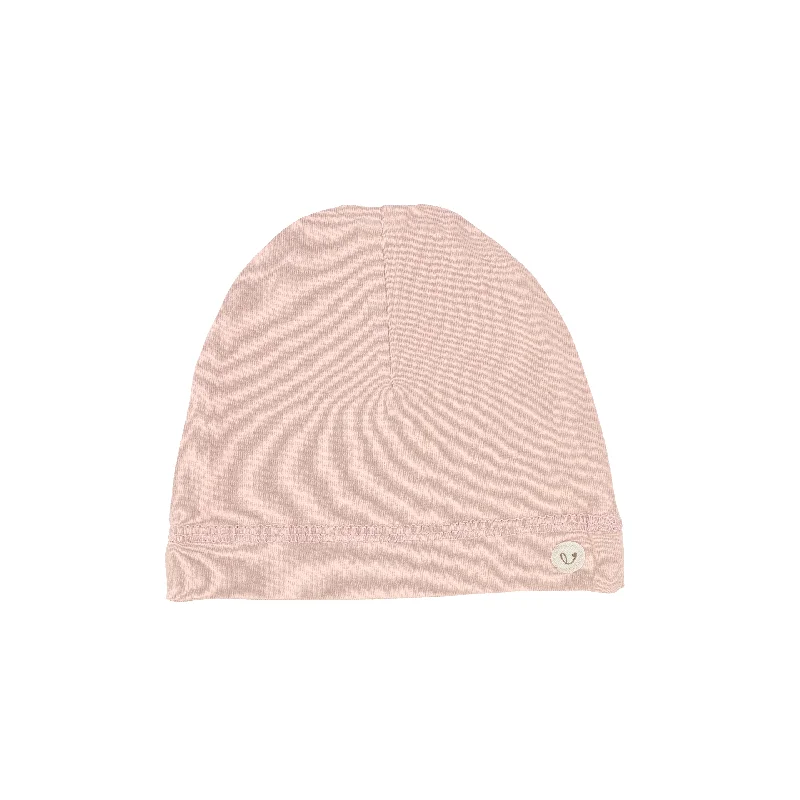 Women's Retro TightsLillette Brushed Cotton Wrapover Beanie - Dusty Pink