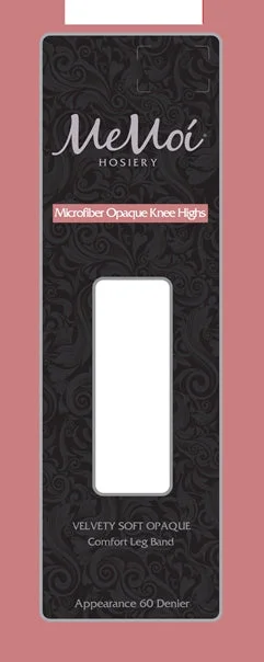 Color Block Tights for WomenMemoi Ladies Microfiber Opaque 60 Denier Knee Highs MS-736