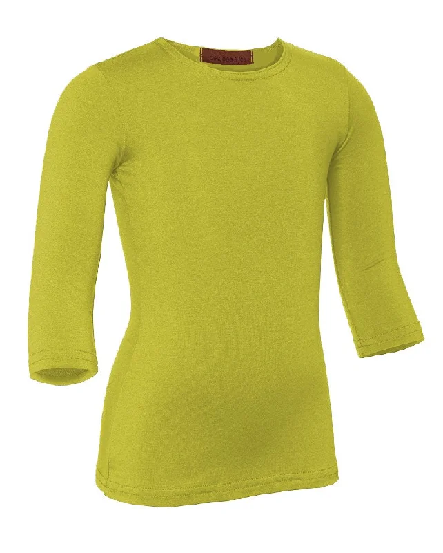 Women's Tights for Evening WearPB&J Girls Cotton 3/4 Sleeve Shell - Chartreuse