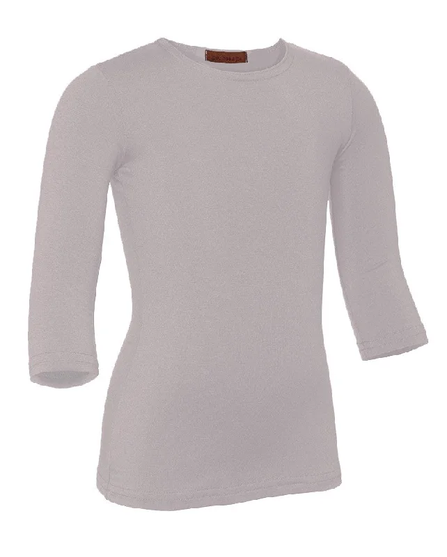 Tights for Dance PerformancesPB&J Girls Cotton 3/4 Sleeve Shell - Lilac
