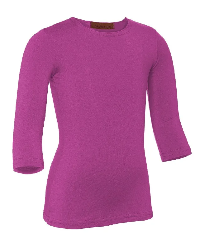 Color Block Tights for WomenPB&J Girls Cotton 3/4 Sleeve Shell - Orchid